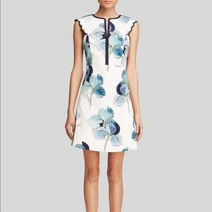 Tory Burch Edith Floral Sleeveless A-Line Shift Watercolor Dress